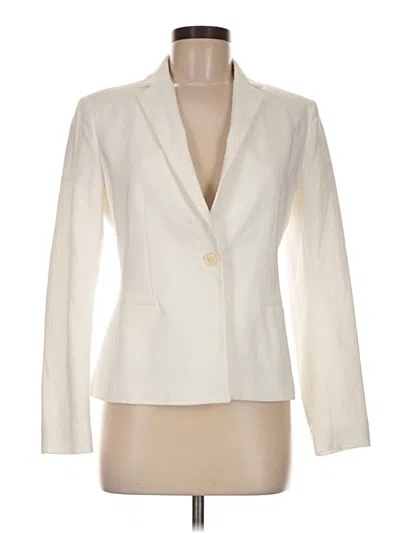 Pre-owned Zara Basic Blazer Jacket In Ivory