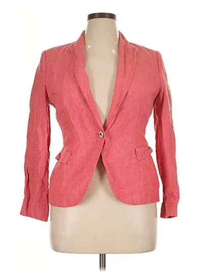 Pre-owned Zara Basic Blazer Jacket In Pink