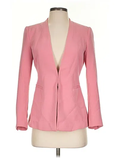 Pre-owned Zara Basic Blazer Jacket In Pink