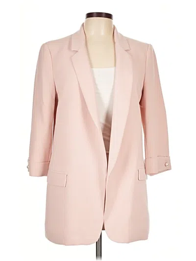Pre-owned Zara Basic Blazer Jacket In Pink