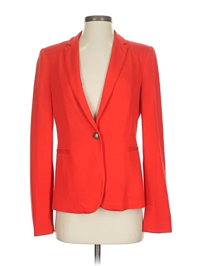 Pre-owned Zara Basic Blazer Jacket In Red