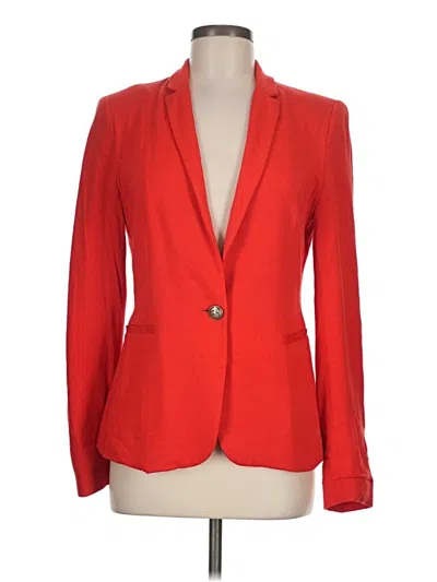 Pre-owned Zara Basic Blazer Jacket In Red