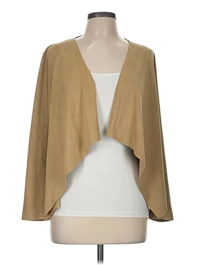 Pre-owned Zara Basic Blazer Jacket In Tan