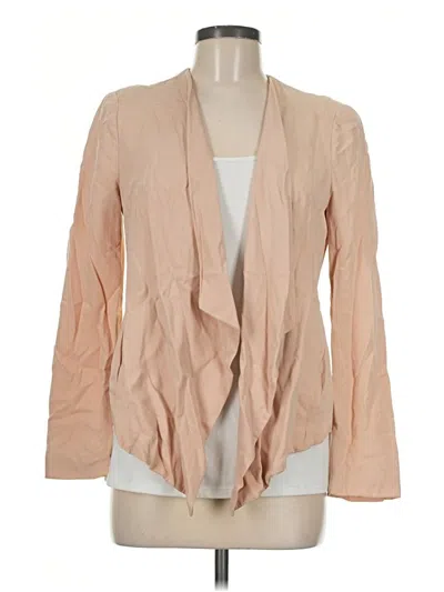 Pre-owned Zara Basic Blazer Jacket In Tan