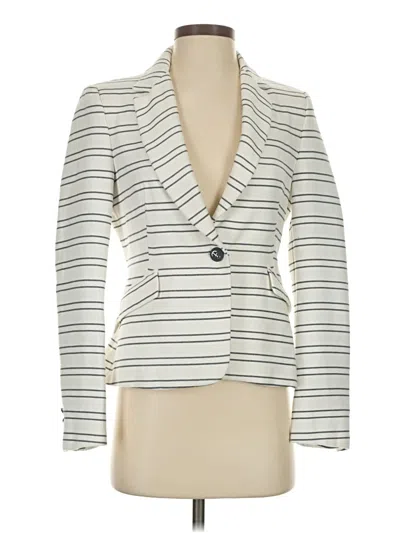 Pre-owned Zara Basic Blazer Jacket In White