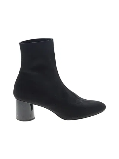 Pre-owned Zara Basic Boots In Black