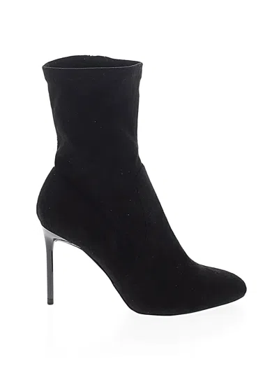 Pre-owned Zara Basic Boots In Black
