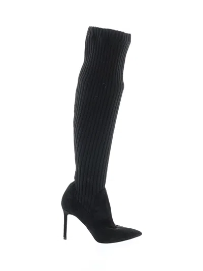 Pre-owned Zara Basic Boots In Black