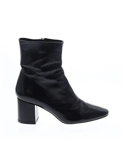 Pre-owned Zara Basic Boots In Black