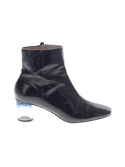 Pre-owned Zara Basic Boots In Blue