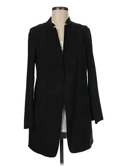 Pre-owned Zara Basic Cardigan Sweater In Black