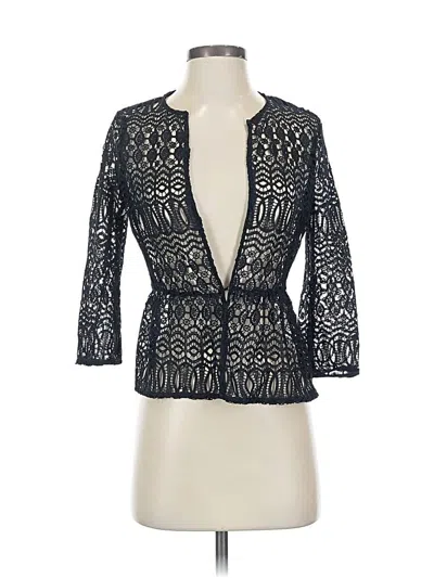 Pre-owned Zara Basic Cardigan Sweater In Blue