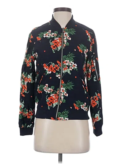 Pre-owned Zara Basic Cardigan Sweater In Blue