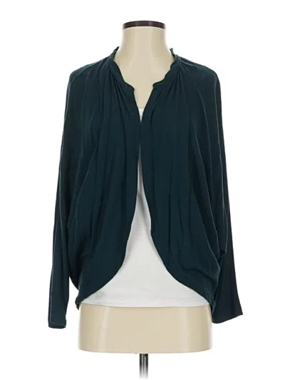 Pre-owned Zara Basic Cardigan Sweater In Teal
