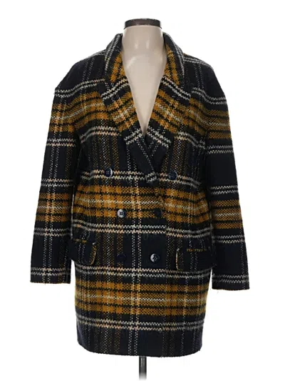 Pre-owned Zara Basic Cardigan Sweater In Yellow