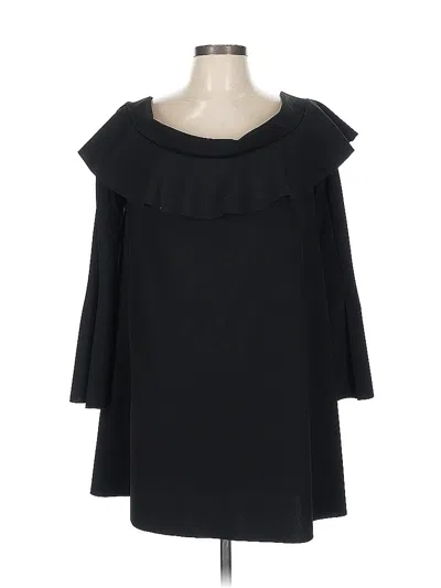 Pre-owned Zara Basic Casual Dress In Black