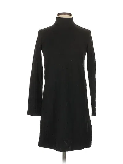 Pre-owned Zara Basic Casual Dress In Black