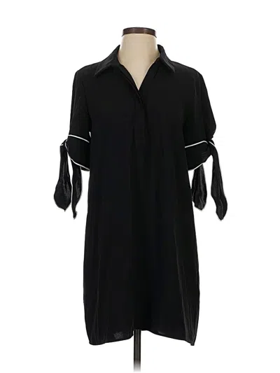 Pre-owned Zara Basic Casual Dress In Black