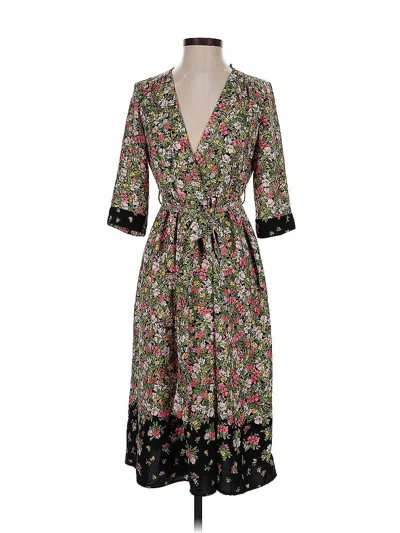 Pre-owned Zara Basic Casual Dress In Black