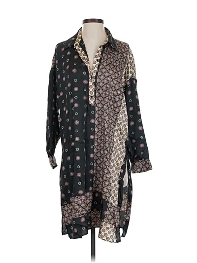 Pre-owned Zara Basic Casual Dress In Black