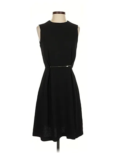 Pre-owned Zara Basic Casual Dress In Black