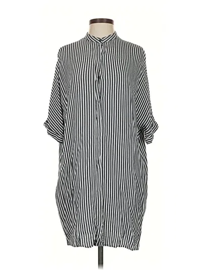 Pre-owned Zara Basic Casual Dress In Black