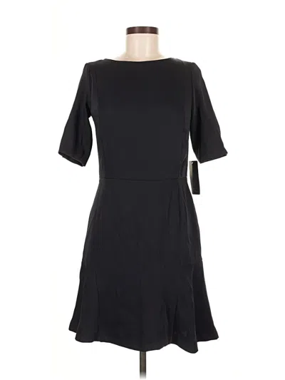 Pre-owned Zara Basic Casual Dress In Black
