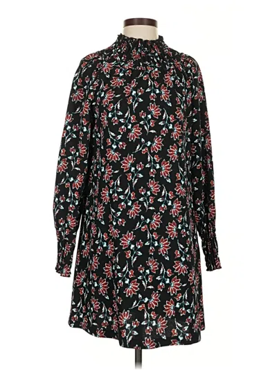 Pre-owned Zara Basic Casual Dress In Black