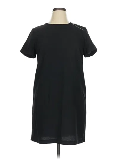 Pre-owned Zara Basic Casual Dress In Black