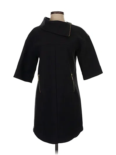 Pre-owned Zara Basic Casual Dress In Black