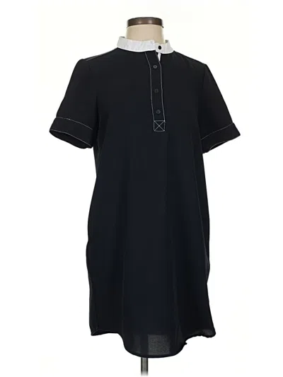 Pre-owned Zara Basic Casual Dress In Black