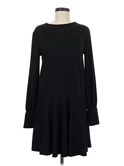 Pre-owned Zara Basic Casual Dress In Black