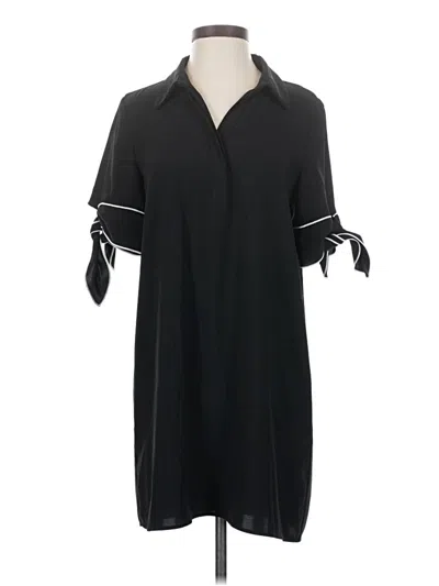 Pre-owned Zara Basic Casual Dress In Black