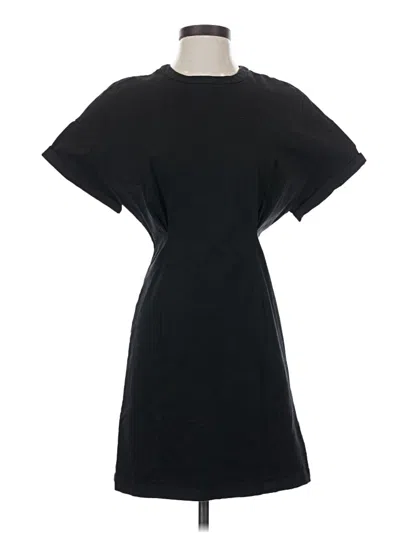 Pre-owned Zara Basic Casual Dress In Black