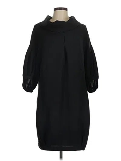 Pre-owned Zara Basic Casual Dress In Black