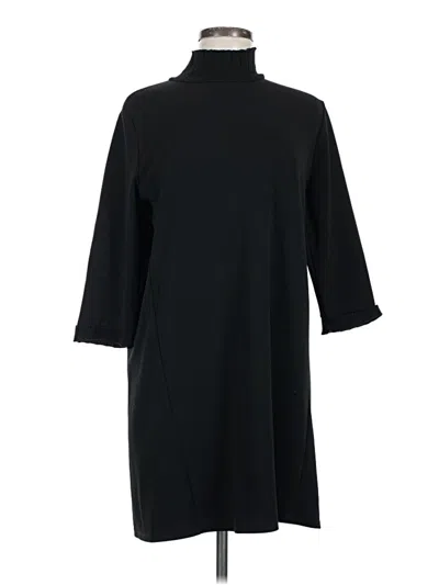 Pre-owned Zara Basic Casual Dress In Black