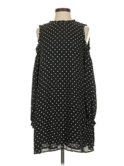 Pre-owned Zara Basic Casual Dress In Black