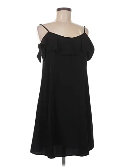 Pre-owned Zara Basic Casual Dress In Black