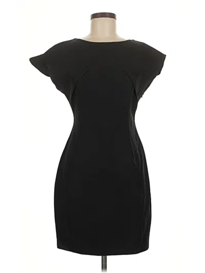 Pre-owned Zara Basic Casual Dress In Black