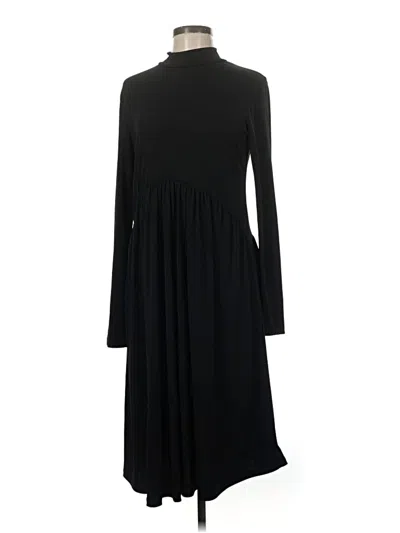 Pre-owned Zara Basic Casual Dress In Black