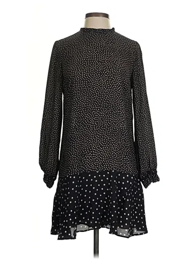 Pre-owned Zara Basic Casual Dress In Black