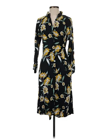 Pre-owned Zara Basic Casual Dress In Black