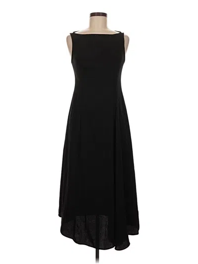 Pre-owned Zara Basic Casual Dress In Black