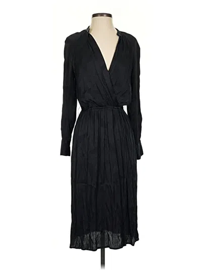 Pre-owned Zara Basic Casual Dress In Black