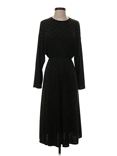 Pre-owned Zara Basic Casual Dress In Black