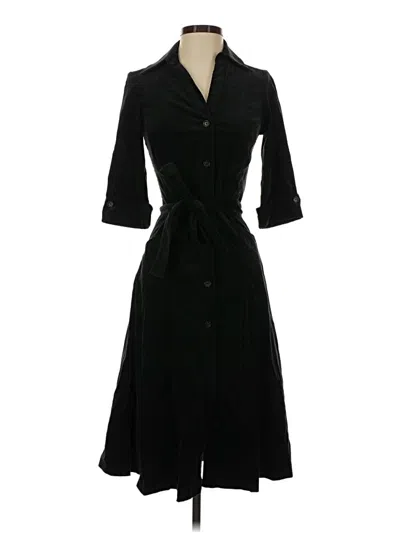 Pre-owned Zara Basic Casual Dress In Black