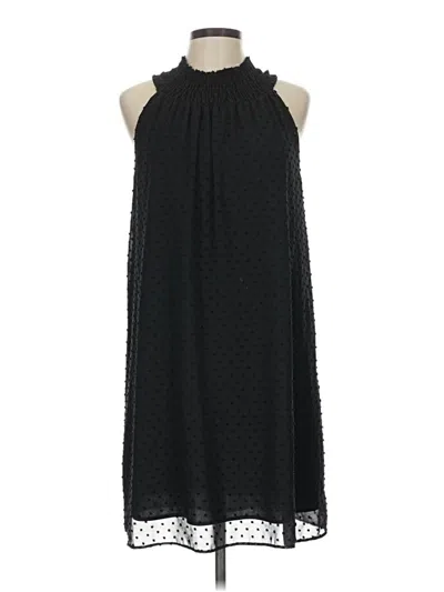Pre-owned Zara Basic Casual Dress In Black