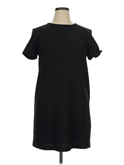 Pre-owned Zara Basic Casual Dress In Black