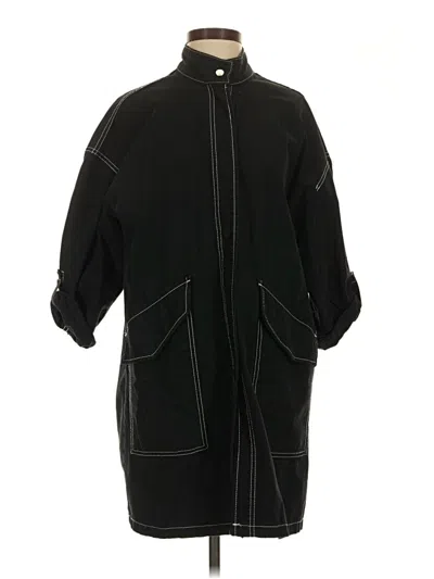 Pre-owned Zara Basic Casual Dress In Black