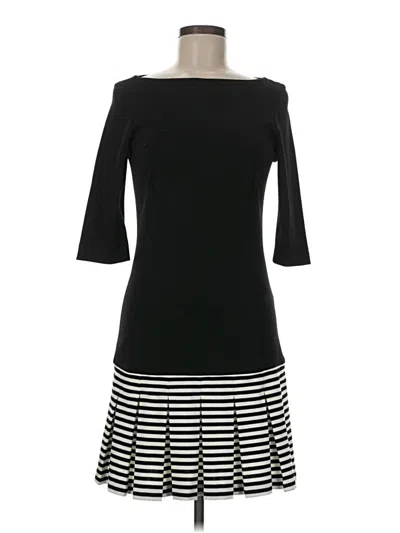 Pre-owned Zara Basic Casual Dress In Black